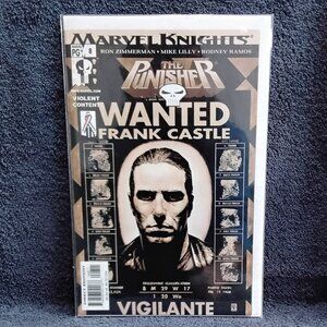 3/$25 2002 Marvel Knights 8 The Punisher Wanted by Marvel Comics!!